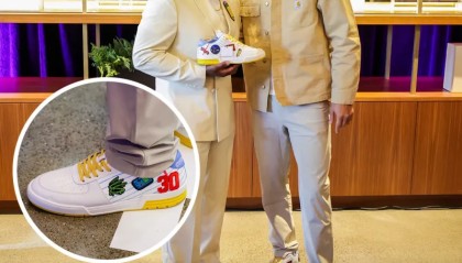 虎扑热帖-库里商业品牌ThirtyInk盘点库里近期在场下穿着的多款式球鞋